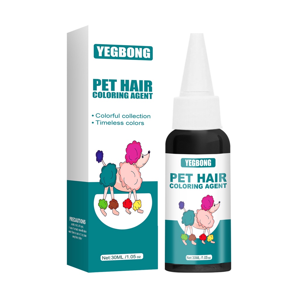 Wyoming060 Thuốc nhuộm lông thú cưng Màu sắc tươi sáng Kem chó chuyên nghiệp bán vĩnh viễn cho 30ml