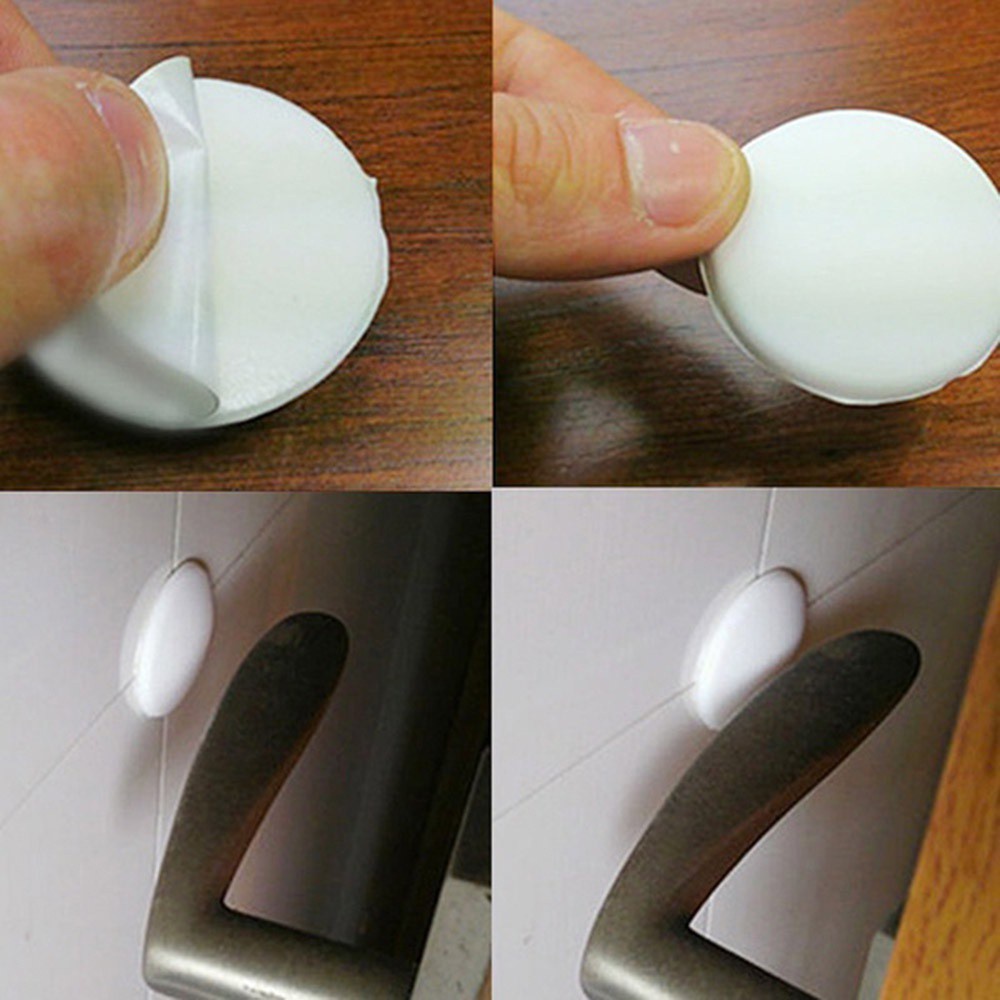 Đệm Cao Su Silicone Dán Tường Chặn Cửa Chống Trượt Nhiều Màu Sắc