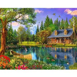 Tranh Đính Đá Giả Hình Vuông
