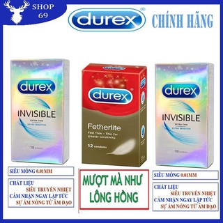 COMBO 3 HỘP BAO CAO SU (MỎNG VÔ HÌNH)+(MƯỢT TỰA LÔNG HỒNG)