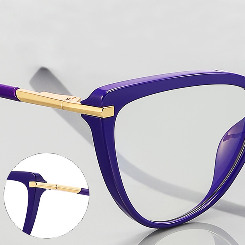 Mắt Kính Gọng Kim Loại TR90 Chống Ánh Sáng Xanh Thời Trang Phương Tây