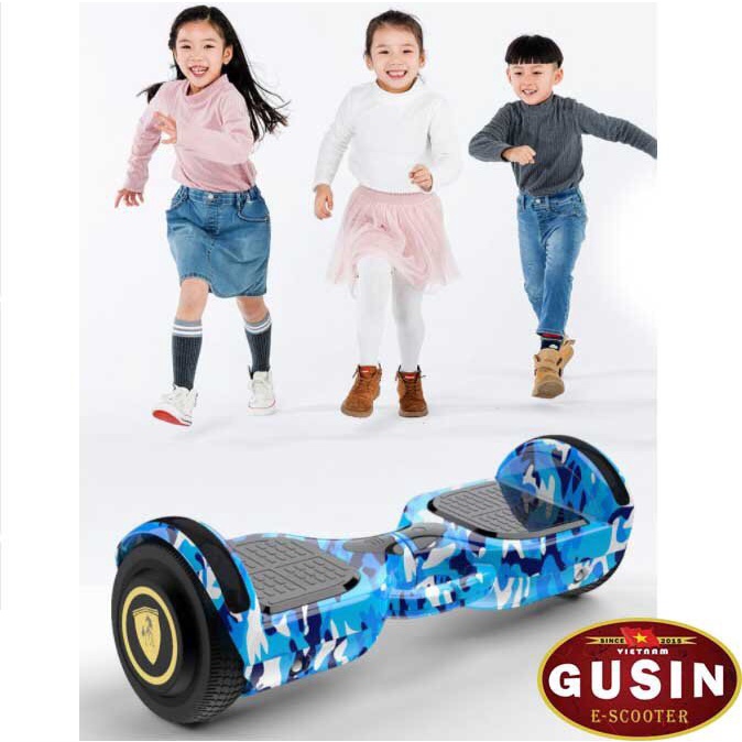 XE ĐIỆN CÂN BẰNG 6.5 INCH GUSIN THẾ HỆ MỚI NHẤT / ĐÈN LED BLUETOOTH / MÀU XANH DƯƠNG