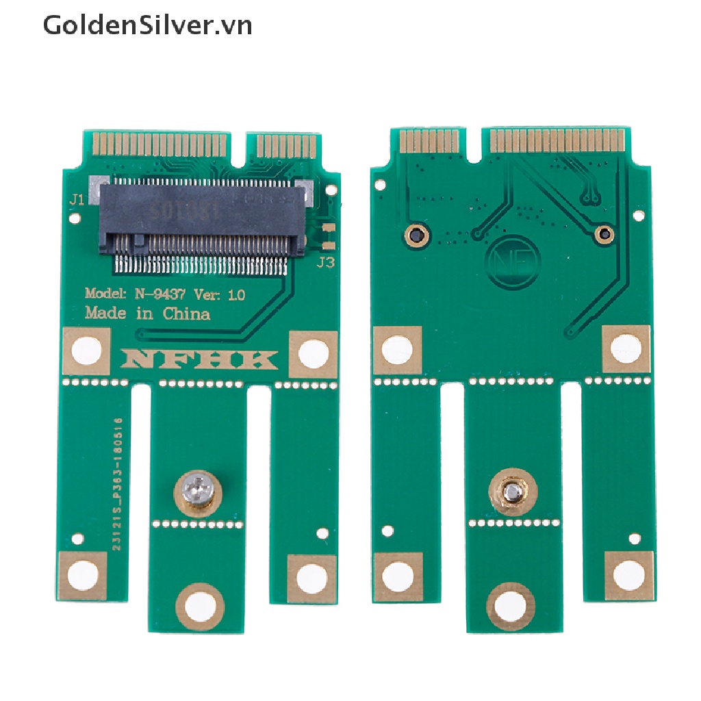 Mô-đun Không Dây A + E key A key M.2 NGFF Sang MINI PCIE Cho Thẻ Không Dây