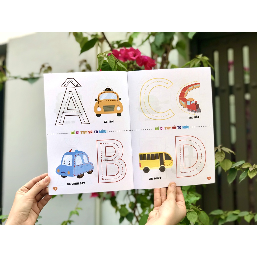 Sách - Tô Màu Nhận Biết Chữ Cái - Bộ 4 Cuốn