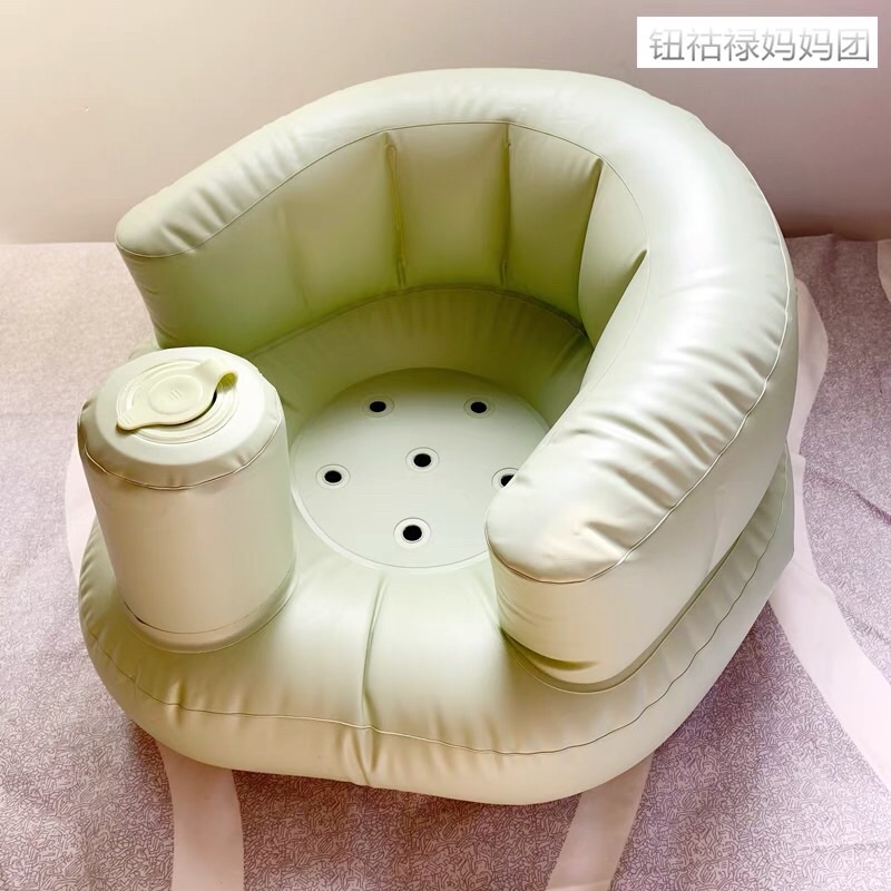 Ghế hơi tập ngồi cho bé, có lỗ thông khí tạo sự dễ chịu cho bé