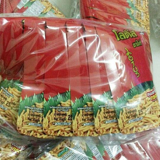Lốc 13 Gói Bánh Que Bắp Hương Bơ Stick Biscuit (25g) - Bánh Que Thái Ăn Là Ghiền