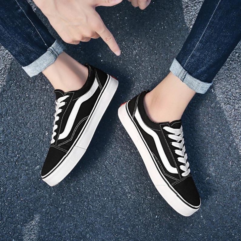 GIÀY 𝐕𝐀𝐍𝐒 VAULT OLD SKOOL MÀU ĐEN Giày thể thao nam nữ 2022