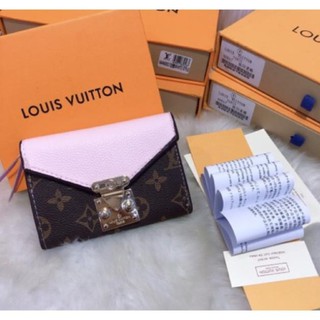 Ví hoa nâu phối da size 10 fullbox