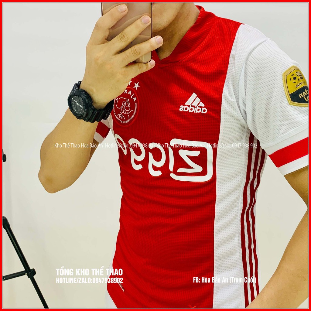 Áo Đấu Ajax Amsterdam Sân nhà sân nhà màu đỏ mùa 2020/2021 cao cấp bản thái