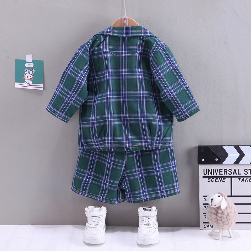 Bộ vest tay lỡ thanh lịch cho bé diện Hè (8-17kg), Chất liệu mỏng mát, thiết kế sang trọng, 2 màu cá tính