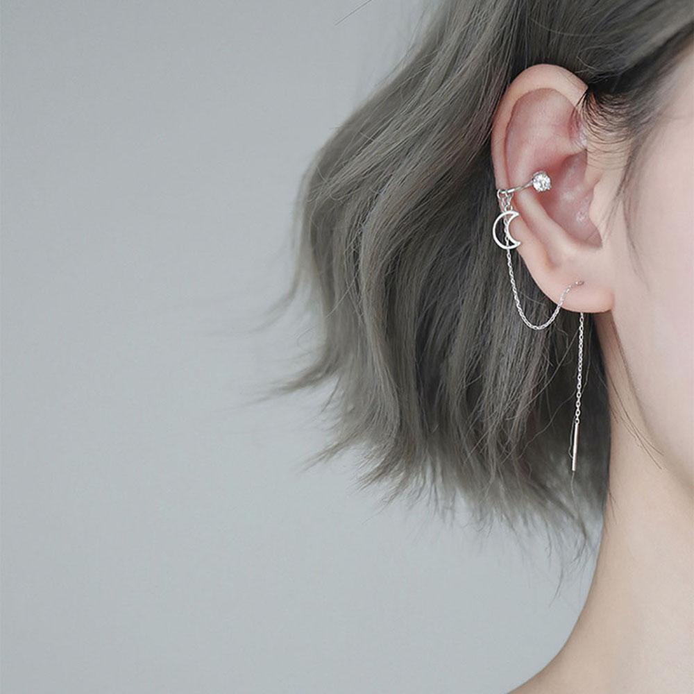 Bông Tai Hình Mặt Trăng Độc Đáo Thời Trang VANES1