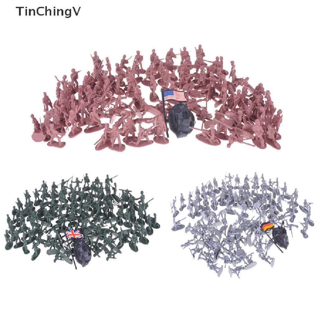 Set 100 Mô Hình Lính Quân Đội Đồ Chơi Giáo Dục Thông Minh Cho Bé