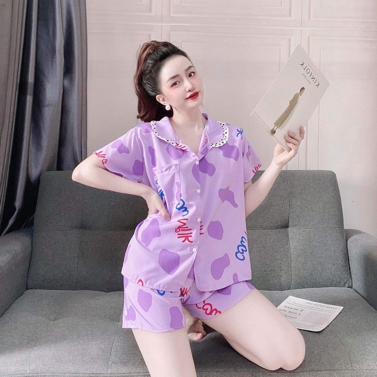 Set đồ ngủ lụa phom rộng/2 dây cao cấp siêu mềm mịn thoáng mát mặc ở nhà đủ màu | BigBuy360 - bigbuy360.vn