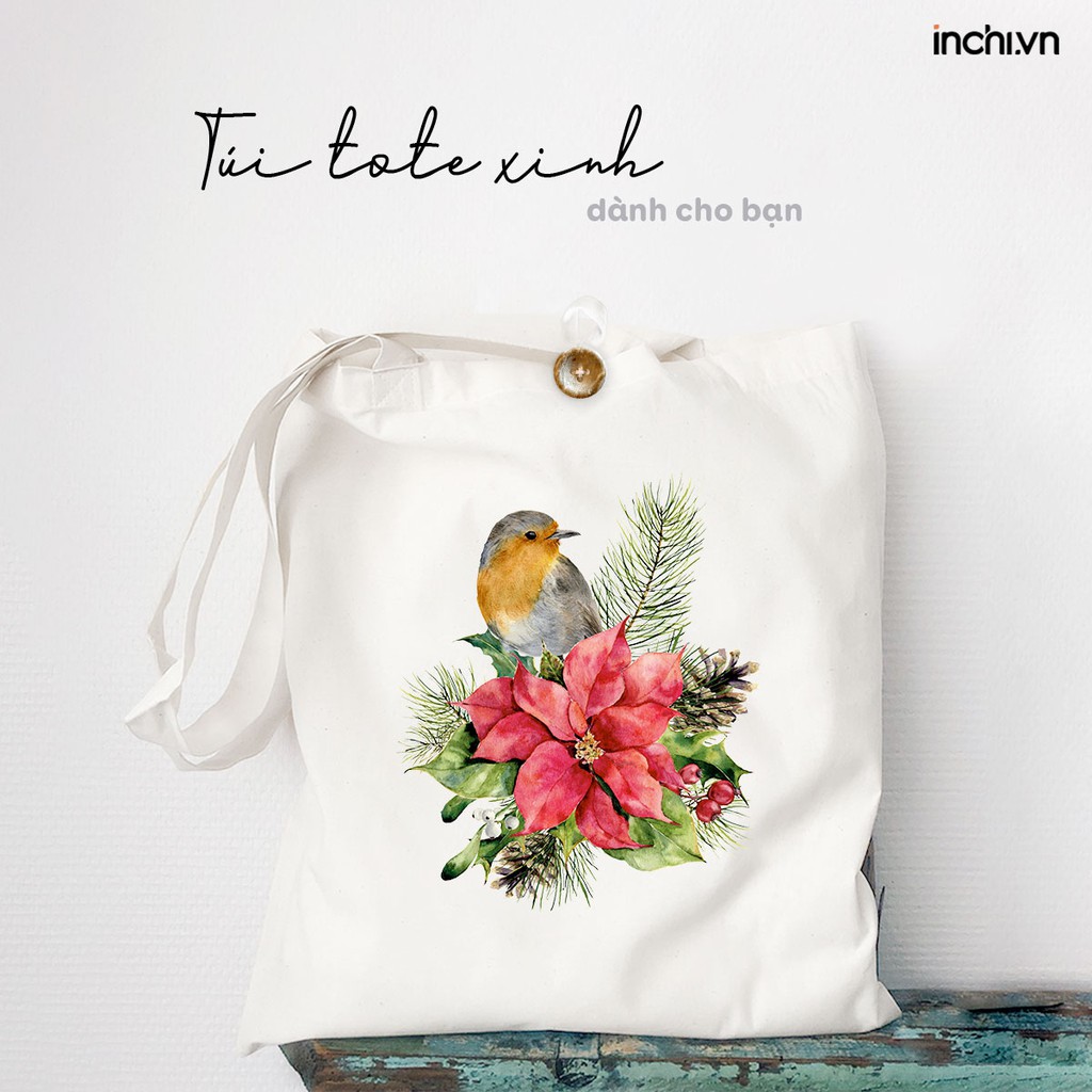 ( HOT NHẤT SHOPEE ) 12 MẪU TÚI TOTE VẢI CANVAS IN HOA TƯỢNG CHƯNG CHO THÁNG SINH BỘC LỘ TÍNH CÁCH PHONG CÁCH HÀN QUỐC...