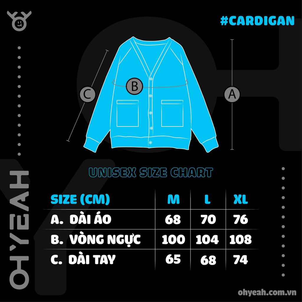 Áo khoác Cardigan 2 Lớp Local Brand OHYEAH BASIC - 5 Màu