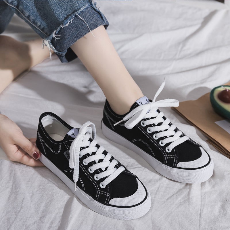 Giày thể thao vải canvas phong cách trẻ trung dễ thương dành cho học sinh