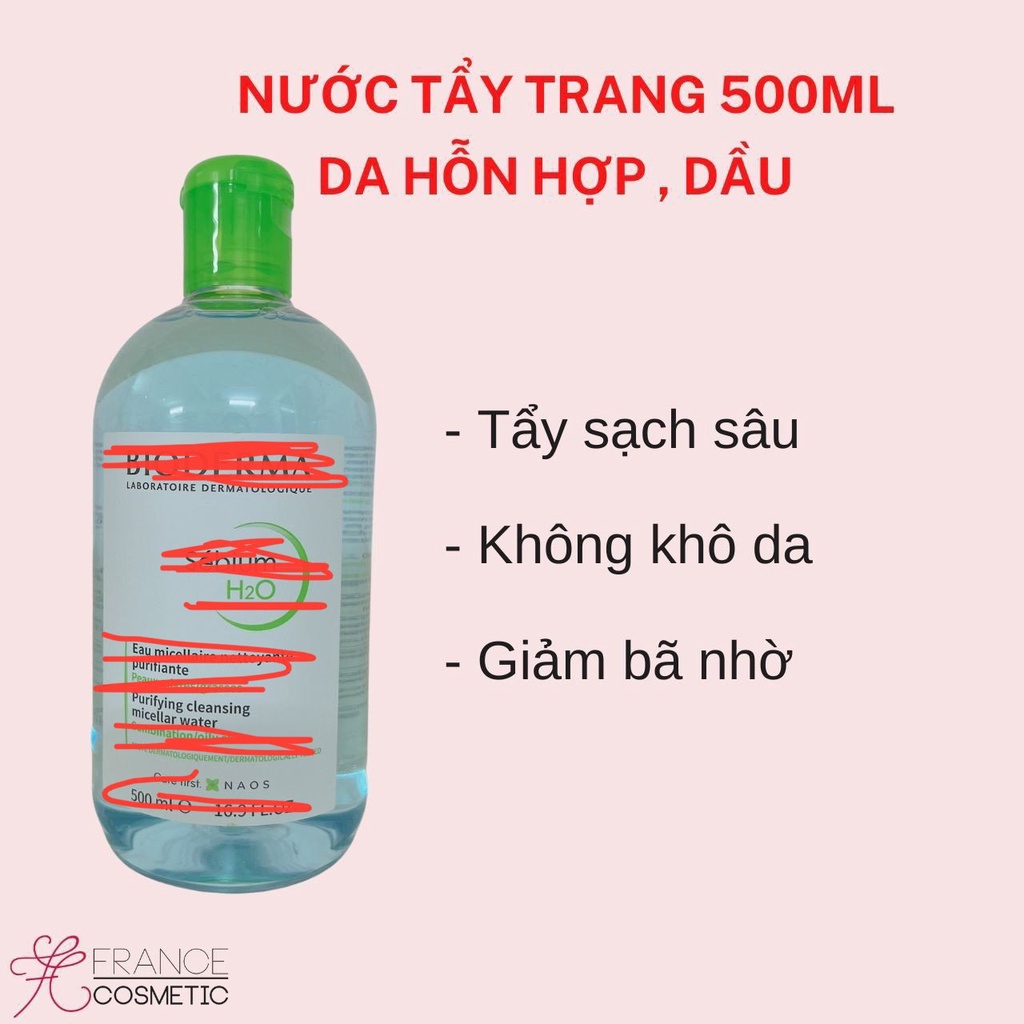 NƯỚC TẨY TRANG CHO DA DẦU 500ML