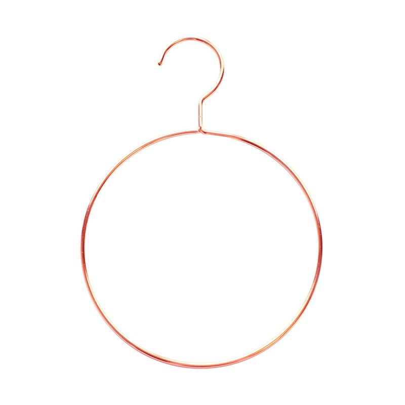 Bộ 10 Móc Treo Cà Vạt / Khăn Choàng Hình Tròn Bằng Sắt Chống Trượt Giá Đỡ