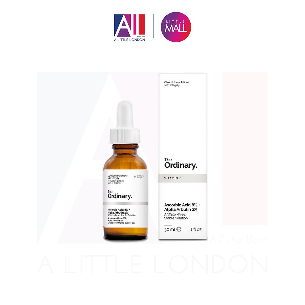 [TOP 1 SHOPEE] Tinh chất trắng da, mờ thâm nám, chống lão hoá The Ordinary Ascorbic Acid 8% Alpha Arbutin 2% (Bill Anh)