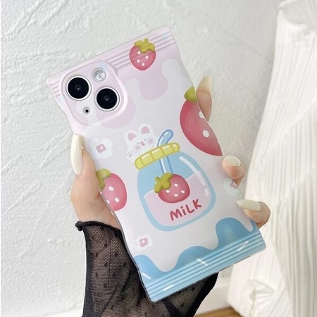Ốp lưng điện thoại cho iphone hình gói kẹo sữa 3D