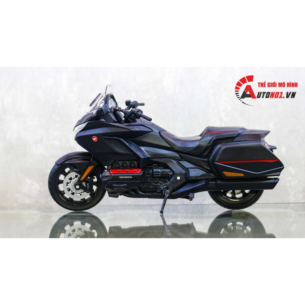 MÔ HÌNH XE HONDA GOLDWING 2020 BLACKRED 1:12 WELLY 7490