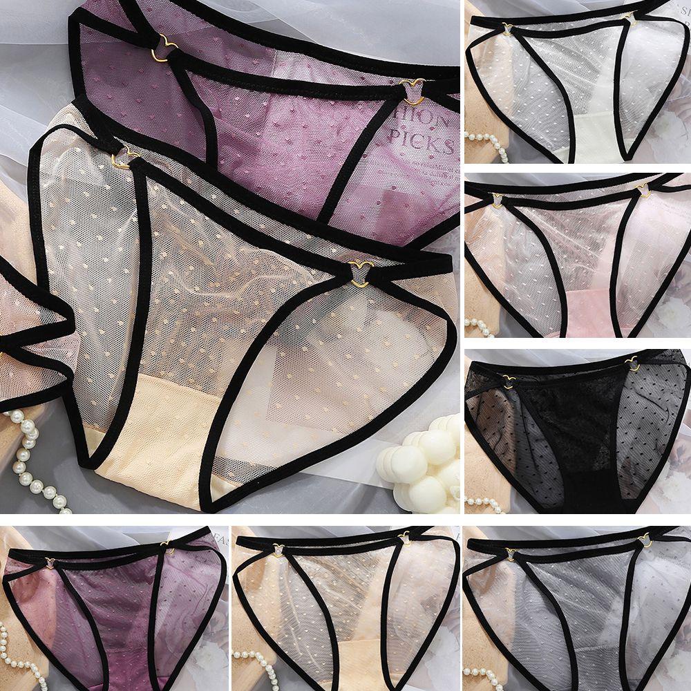 Quần Lót Trong Suốt Lưng Thấp Không Đường May Quyến Rũ Cho Nữ
