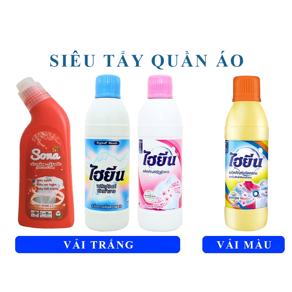Nước tẩy quần áo màu HYGIENE Thái Lan dung tích 250ml - cocochang