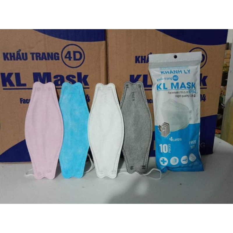 KHẨU TRANG KHÁNG KHUẨN 4D MASK KF94 Hàng Việt Nam