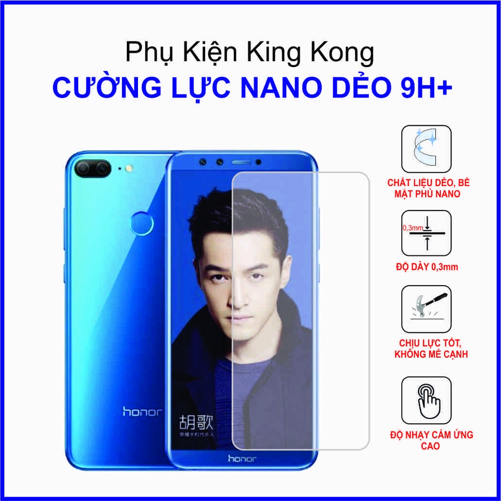 Dán cường lực trước, sau Huawei Honor 9 Lite ,  cường lực nano dẻo 9H+