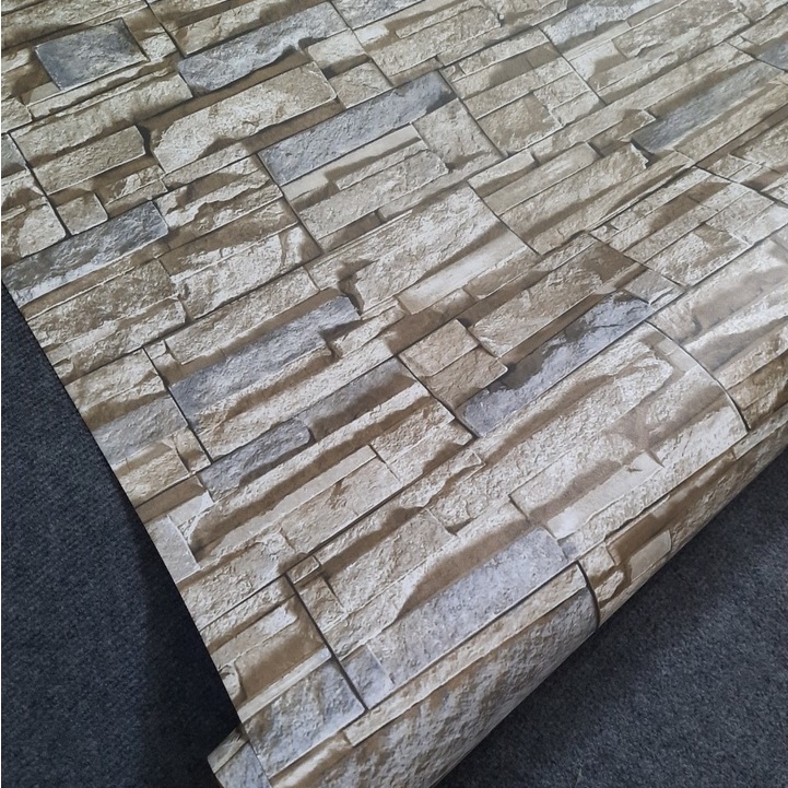 Giấy Dán Tuường Giả Gạch, Decal Dán Tường Giả Gạch Trang Trí