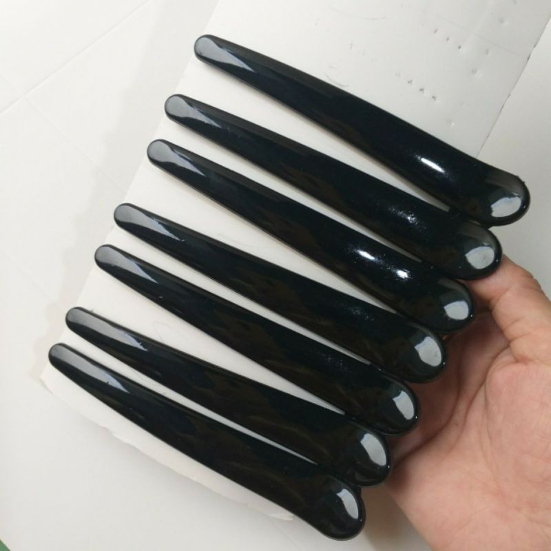 Kẹp mỏ vịt nhựa cứng màu đen loại đại 12cm (Ảnh thật)