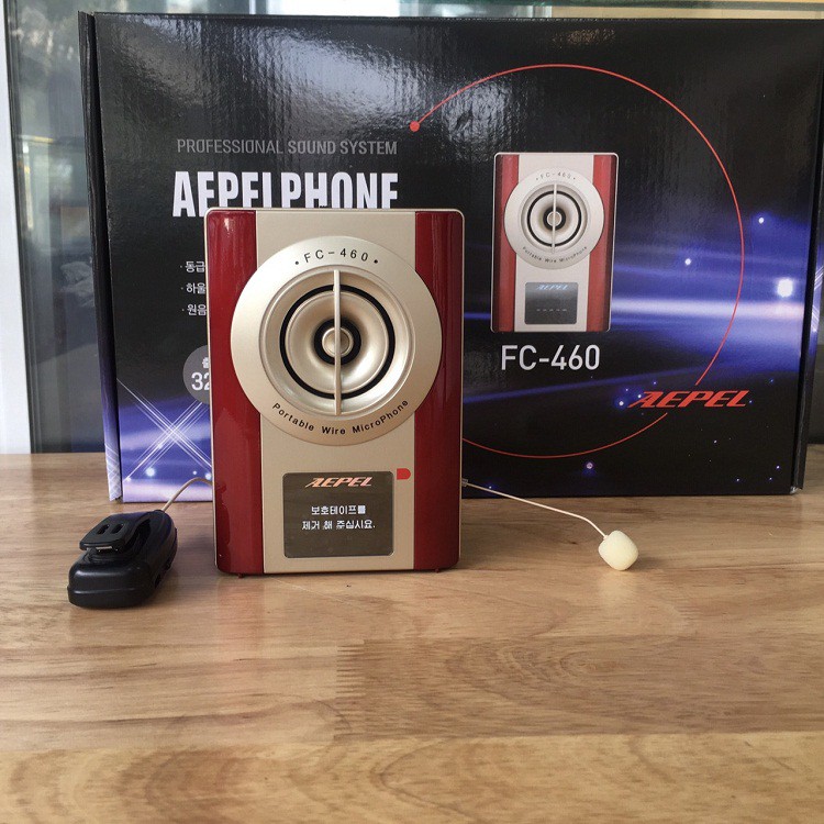 Máy trợ giảng không dây Hàn Quốc AEPEL FC-460 2.4G Made in Korea, Mic cài áo FC460