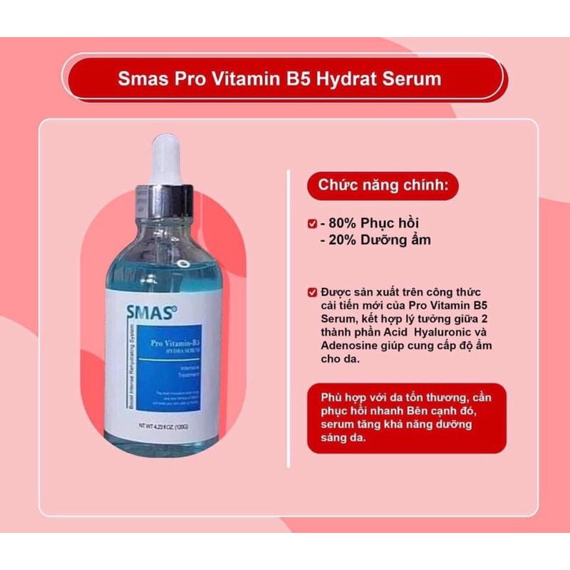 [Chính hãng] Serum smas pro vitamin b5- serum smas HA plus