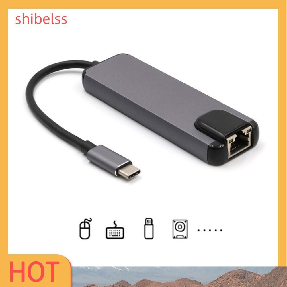 Bộ Chuyển Đổi Hub Hdmi Sang Hdmi 2 Usb 3.0 Gigabit Lan Rj45 5 Trong 1