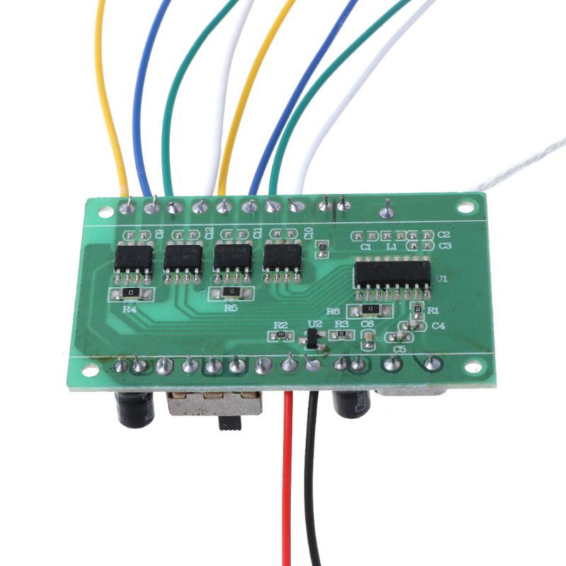 Điều khiển từ xa 2.4G 8CH với bảng mạch thu cho xe hơi xe tăng thuyền 4-6V DIY
