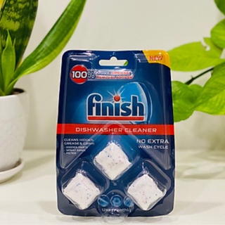 Viên vệ sinh máy rửa bát Finish vỉ 3 viên - Chính Hãng