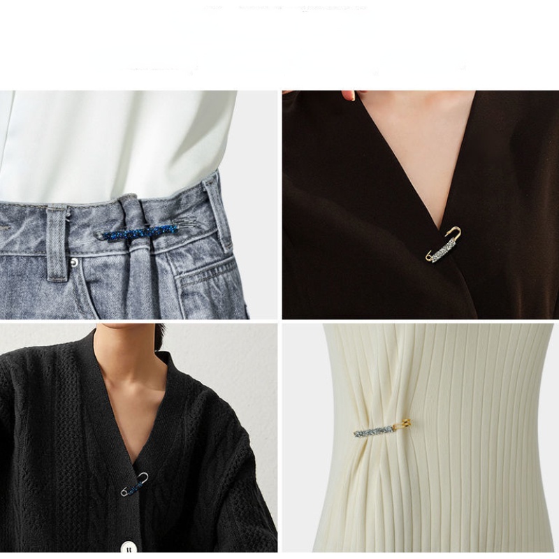 Ghim Cài Áo/Áo Khoác Cardigan Đính Pha Lê Nhân Tạo Chống Chói Thời Trang Hàn Quốc