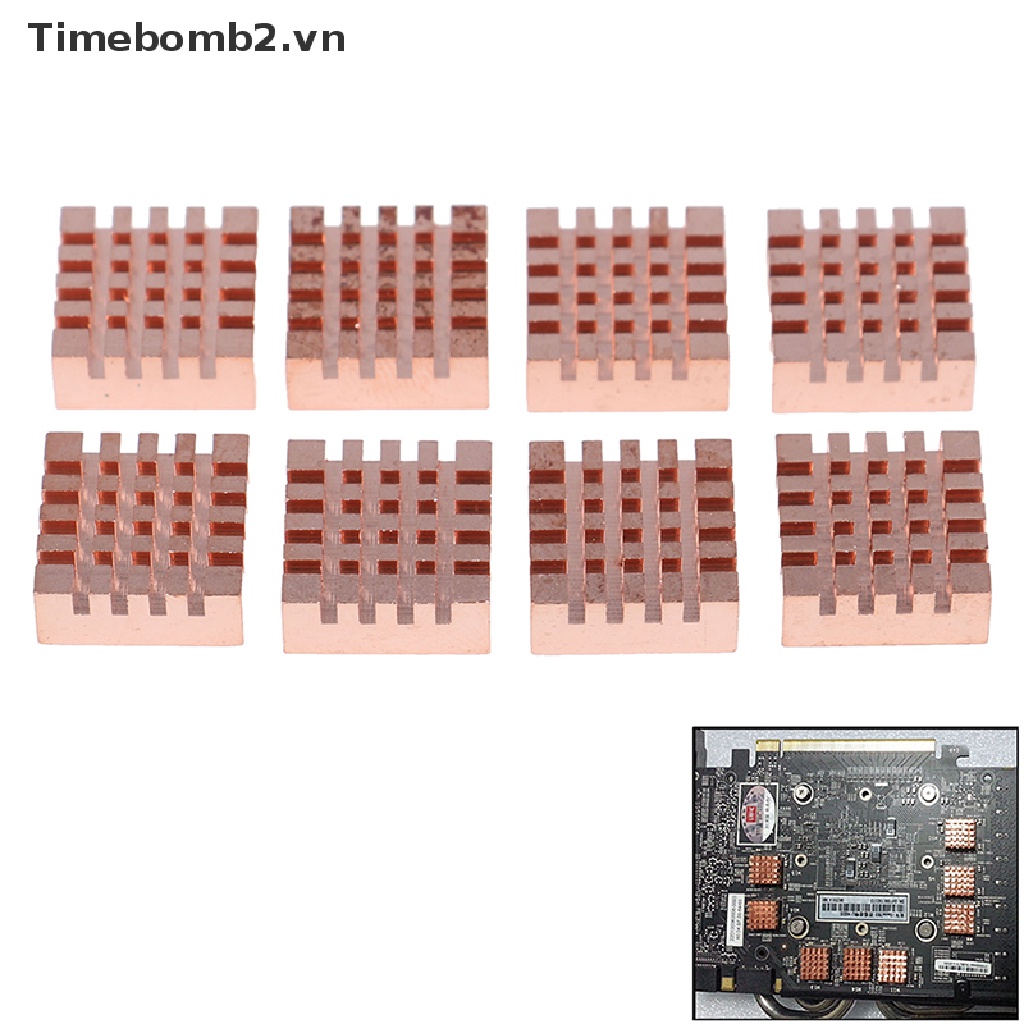 Set 2/8 tấm tản nhiệt thẻ nhớ RAM bằng đồng | BigBuy360 - bigbuy360.vn