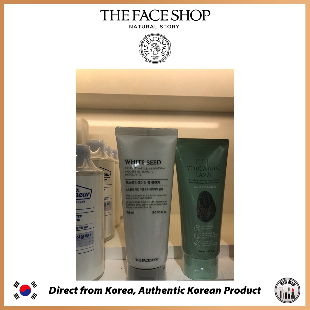 THE FACE SHOP WHITE SEED Exfoliating Foam Cleanser 150ml *ORIGINAL KOREA*