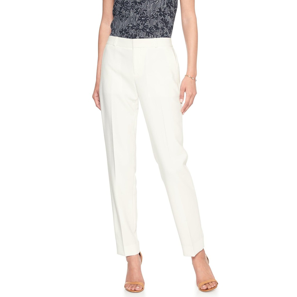 Quần tây âu trắng Banana Republic Ryan 572382