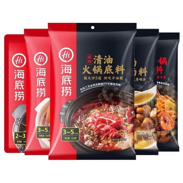 Cốt lẩu Haidilao các vị Đài Loan 40k-60k/ gói 200g