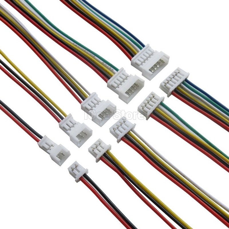 Set 5 Cặp Đầu Nối JST 1.25mm JST1.25 2P 3P 4P 5P 6P JST 15CM