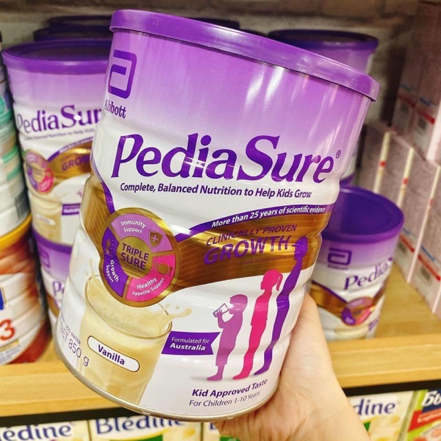 Sữa Pediasure Úc 850gr vị vani cho bé 1-10 tuổi