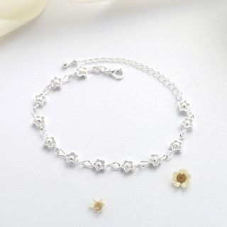 Lắc tay hình hoa bạc - TS-0110