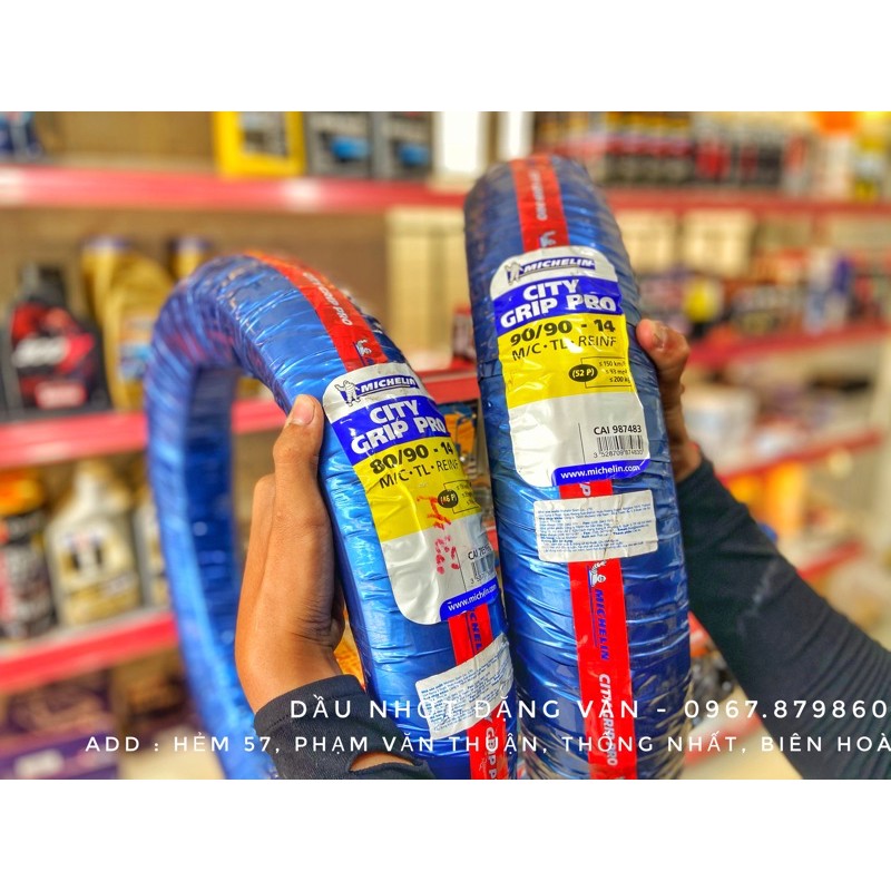 Combo Vỏ Lốp Michelin City Grip Pro Size Zin Air Blade, Vario, Vision, Click