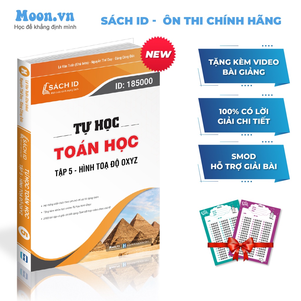Sách ID ôn luyện thi THPT Quốc gia 2023 môn Toán học lớp 12: Tự học toán học - Tập 5 Hình tọa độ OXYZ - Bản 2023
