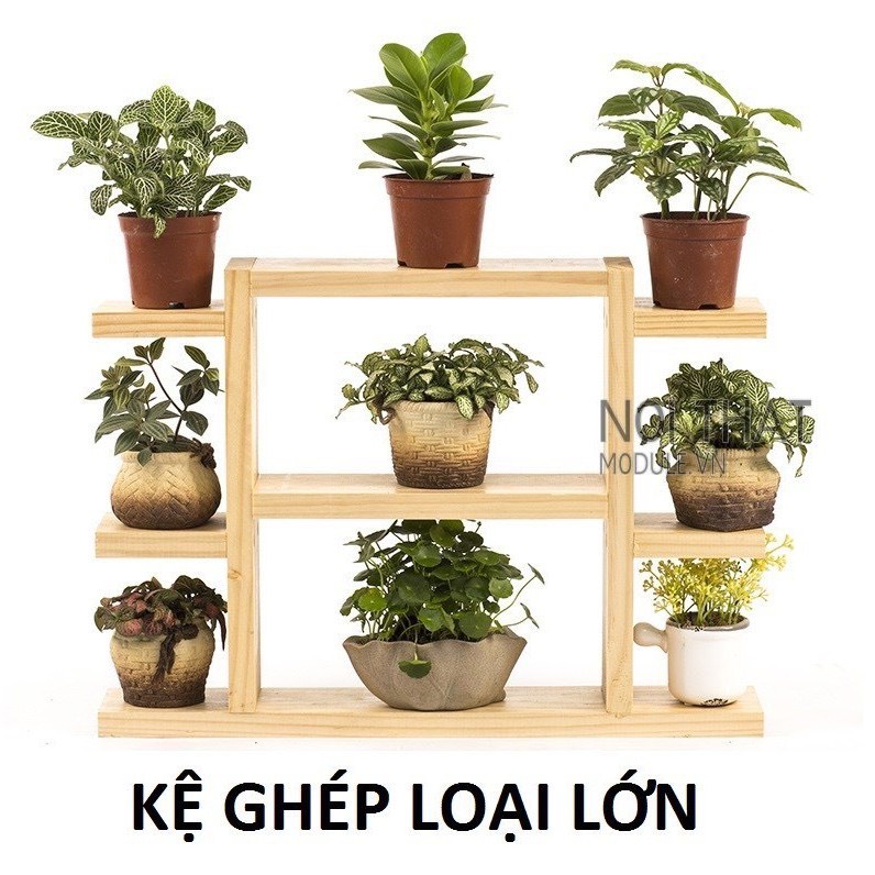 Kệ gỗ để hoa cây cảnh, để bàn trang trí ban công sân vườn chất liệu gỗ tự nhiên giá tại xưởng
