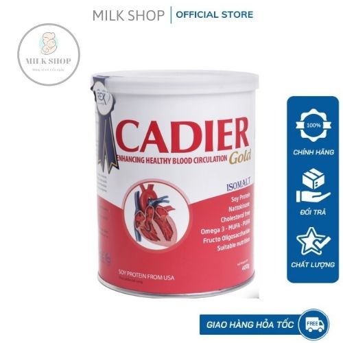 Sữa bột Cadier gold 400g sản phẩm chuyên biệt dành cho người bệnh tim