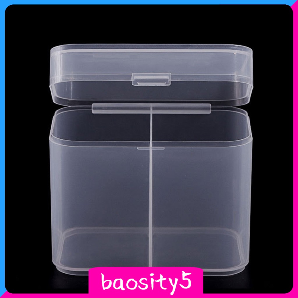 [Hàng mới về] Hộp Thiết Kế 2 Ngăn Dùng Để Đựng Bông Tẩy Trang/Mỹ Phẩm/Tăm Bông Tiện Lợi | BigBuy360 - bigbuy360.vn