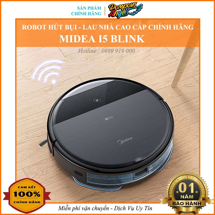 [CHÍNH HÃNG] Robot hút bụi lau nhà 2in1 MIDEA I5 BLINK (vthm9)